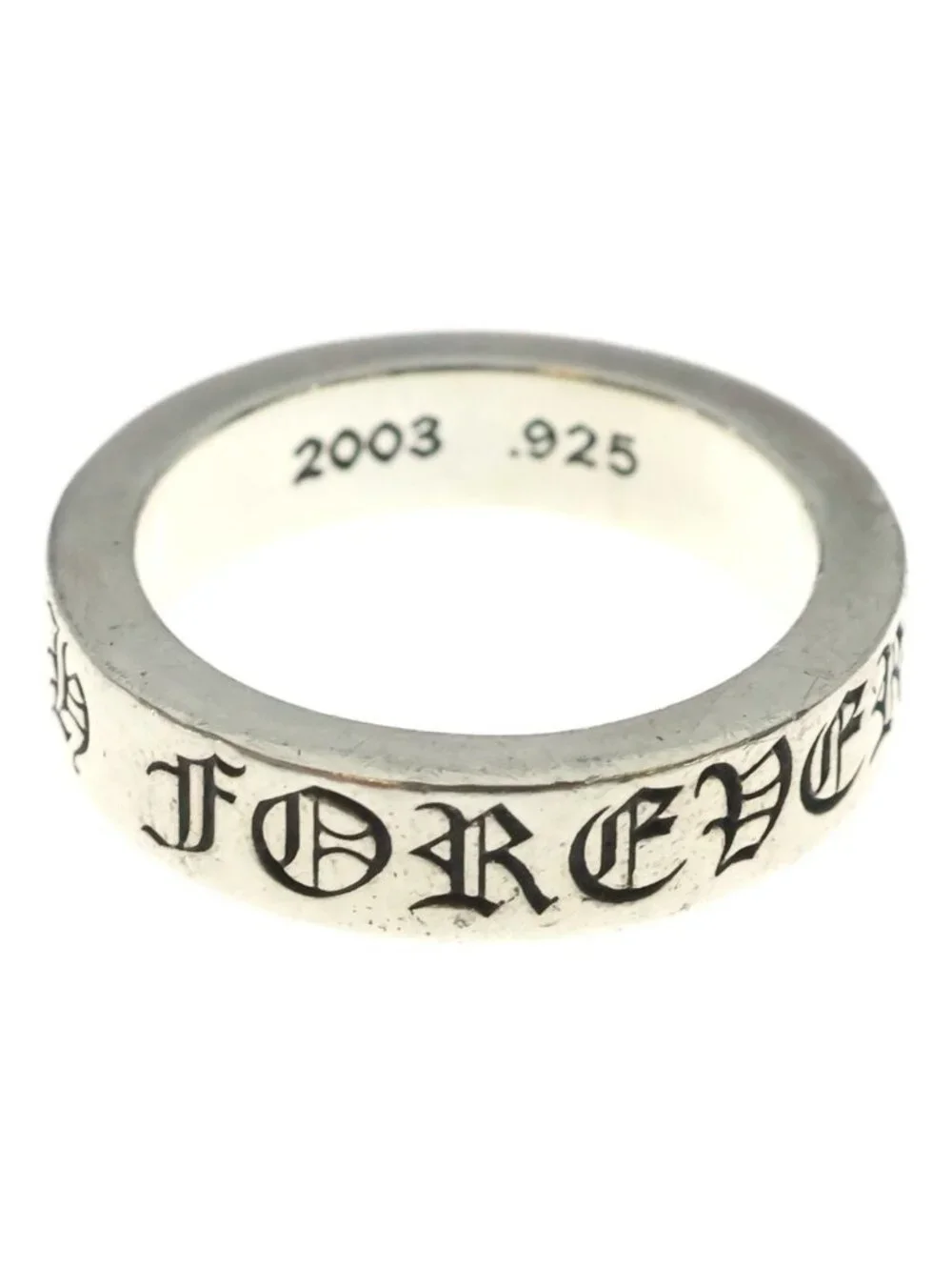 Chrome Hearts Spacer Forever Ring Silver